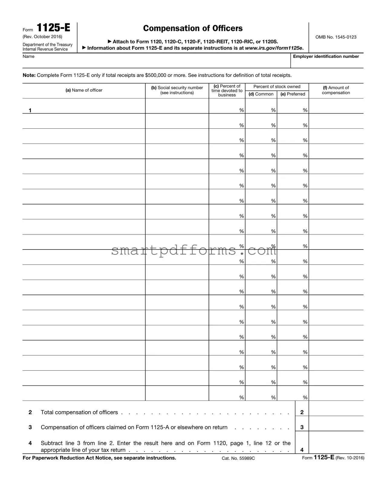 Blank 1125E PDF Template