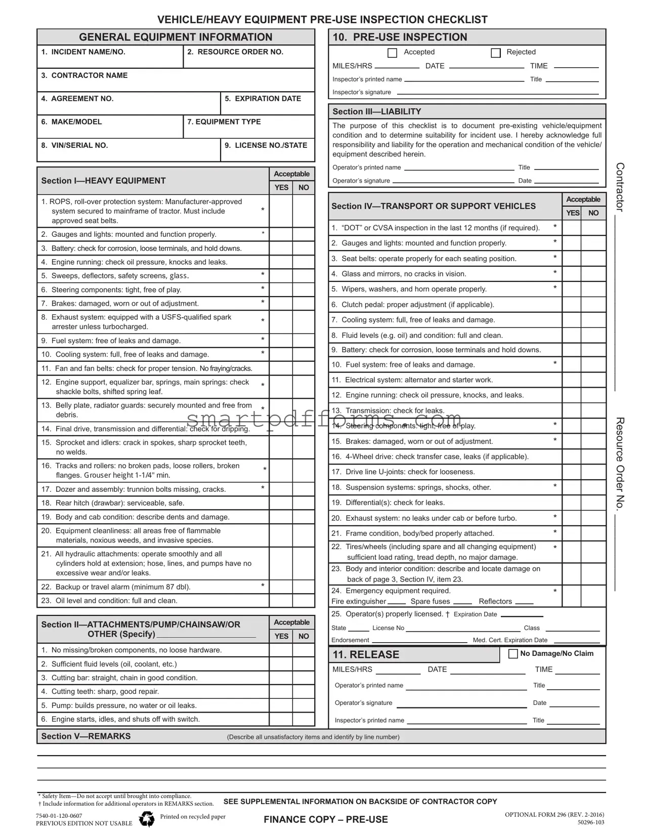Blank 296 PDF Template