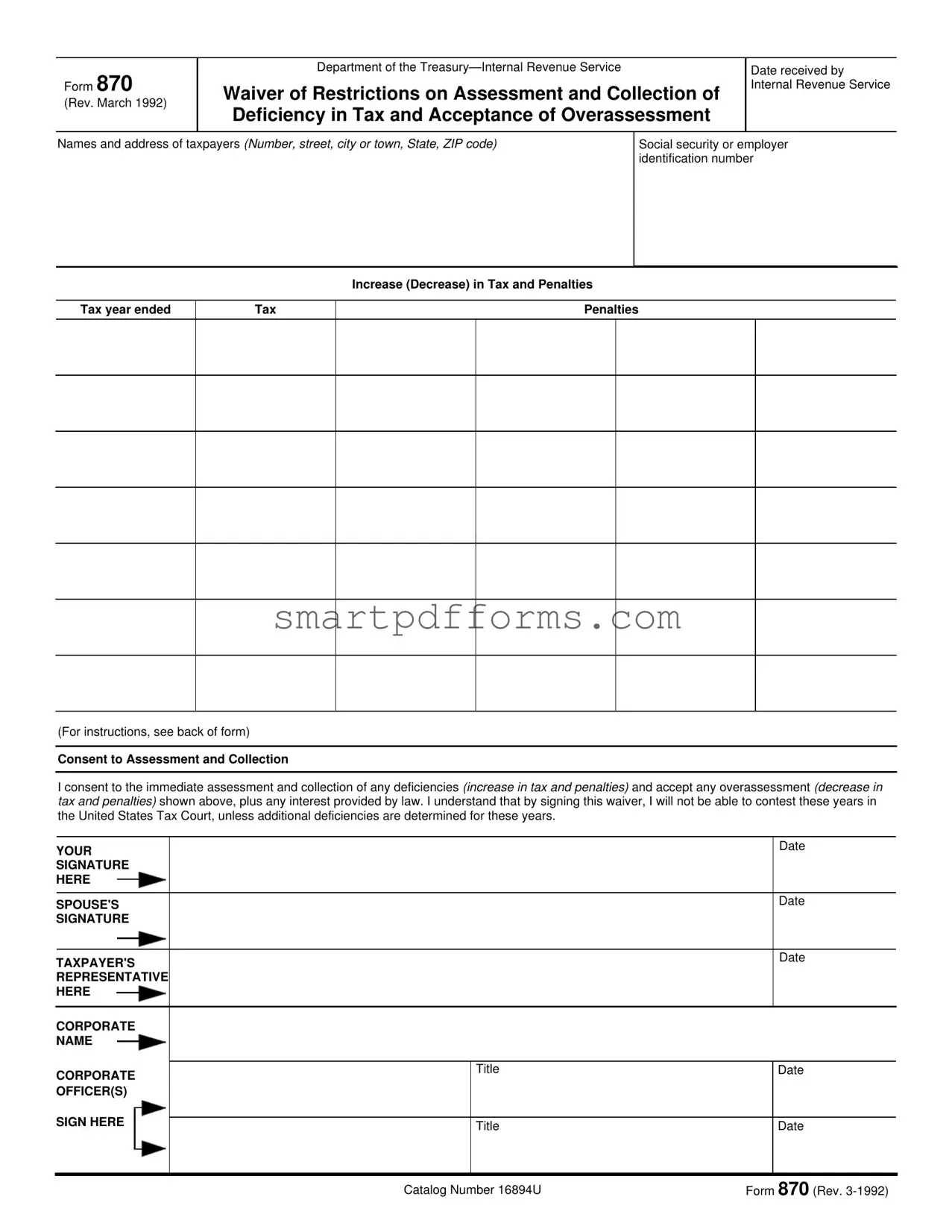 Blank 870 PDF Template