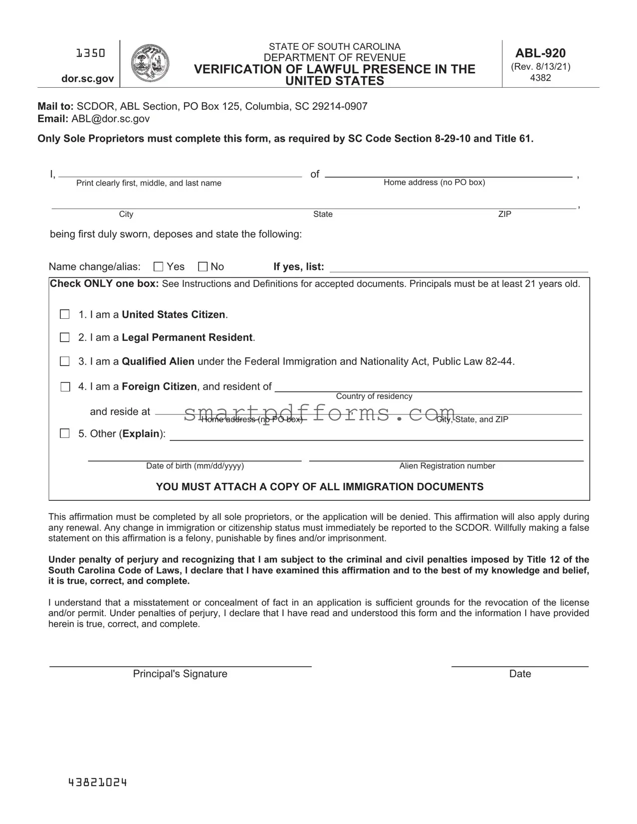 Blank Abl 920 PDF Template