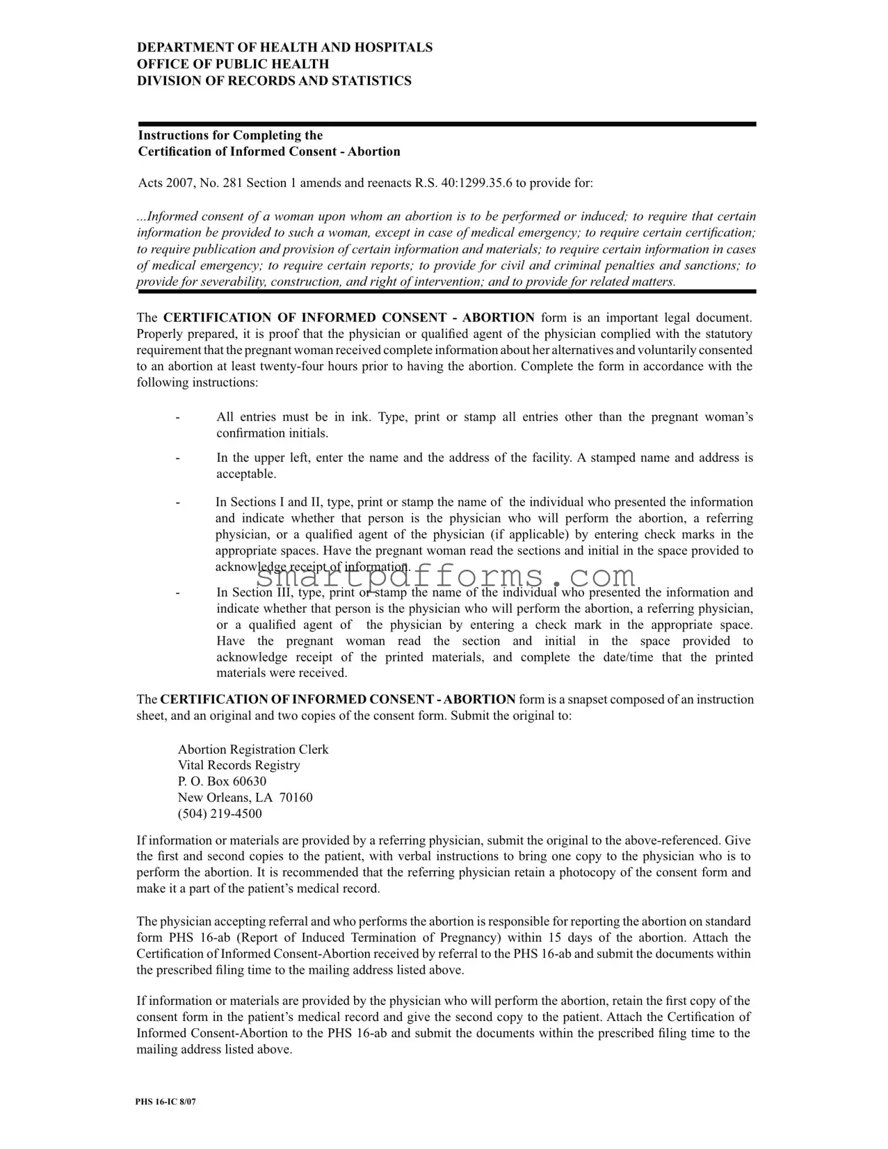 Blank Abortion Paper PDF Template