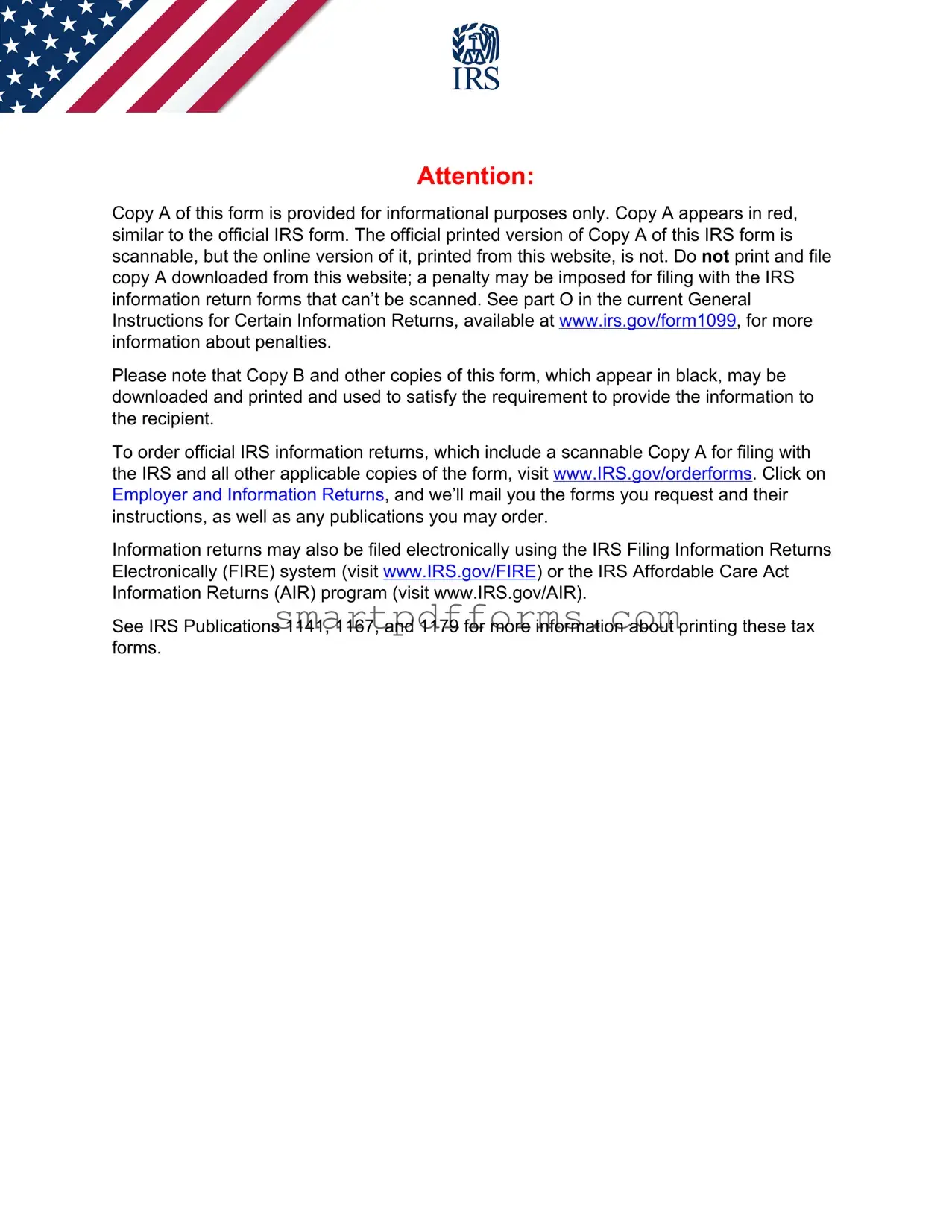 Blank IRS 1099-A PDF Template