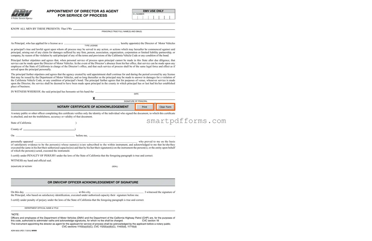Blank Adm 9050 PDF Template