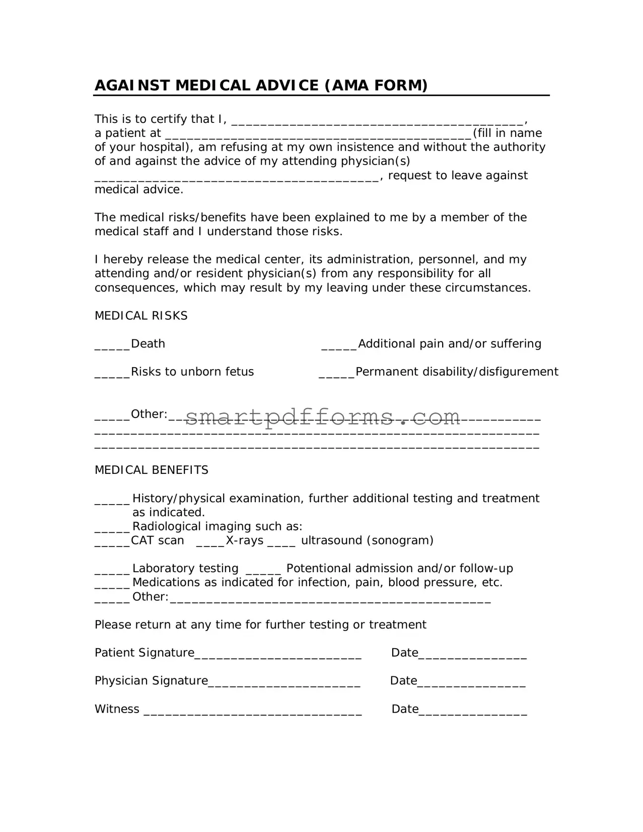 Blank Ama PDF Template