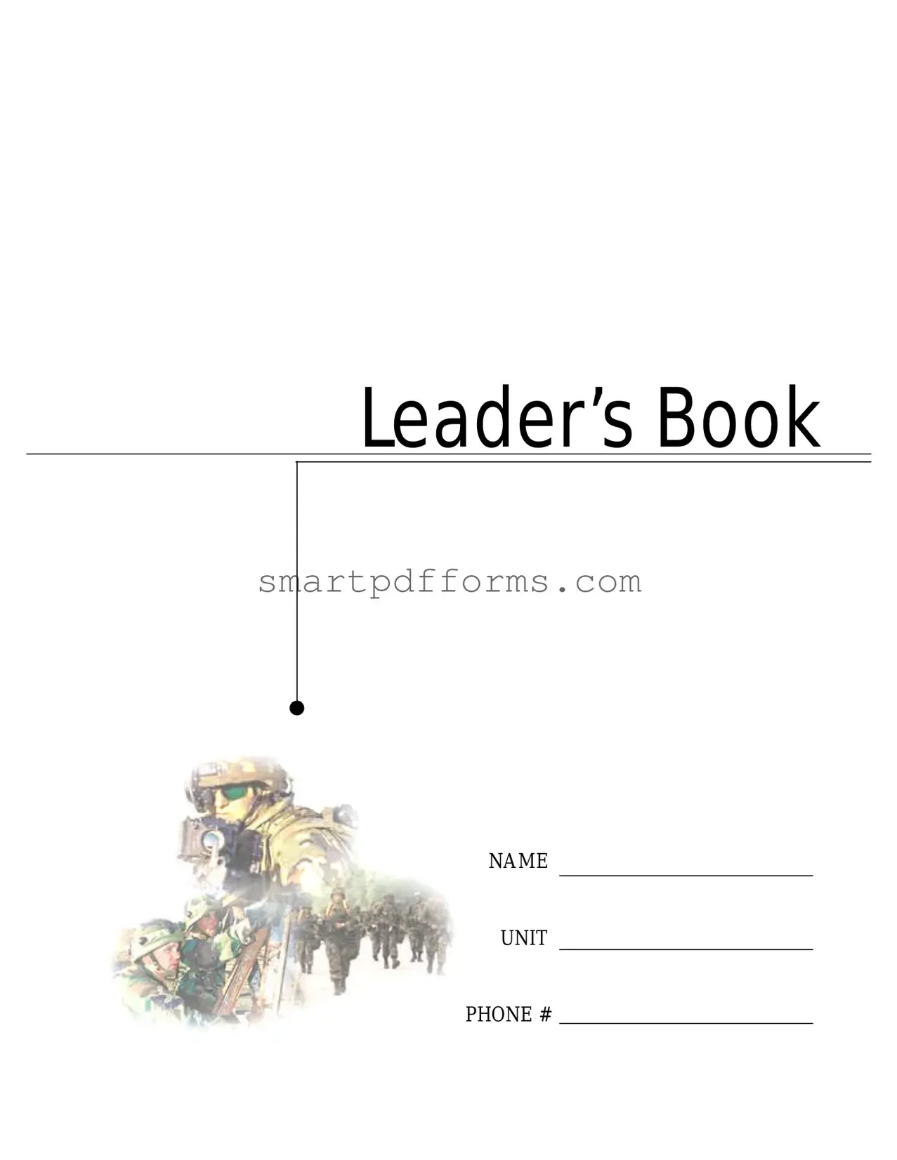 Blank Army Leaders Book PDF Template