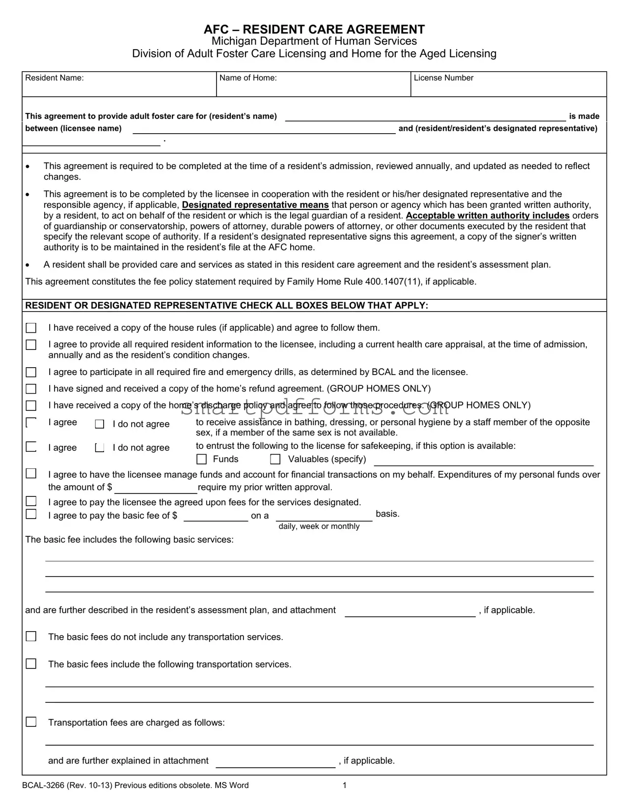 Blank Bcal 3266 PDF Template