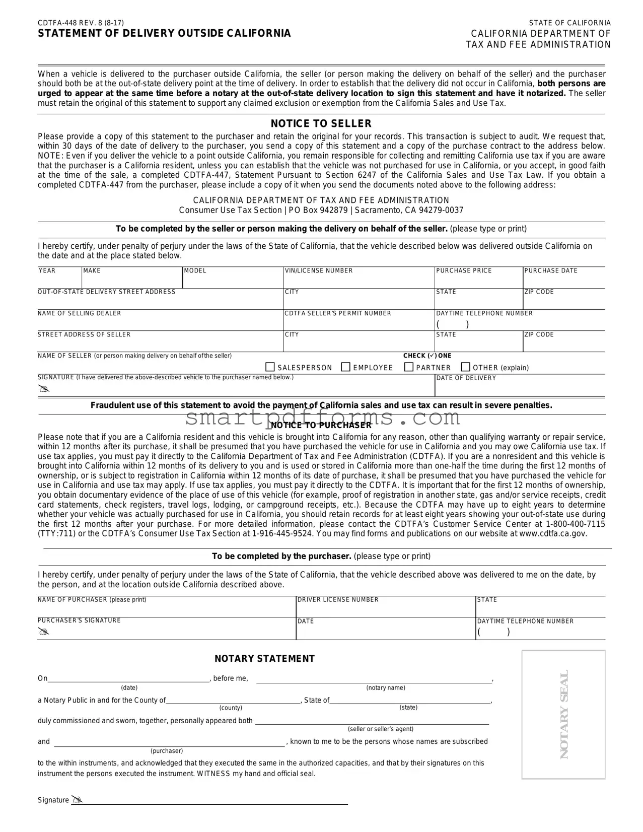 Blank Boe 448 PDF Template