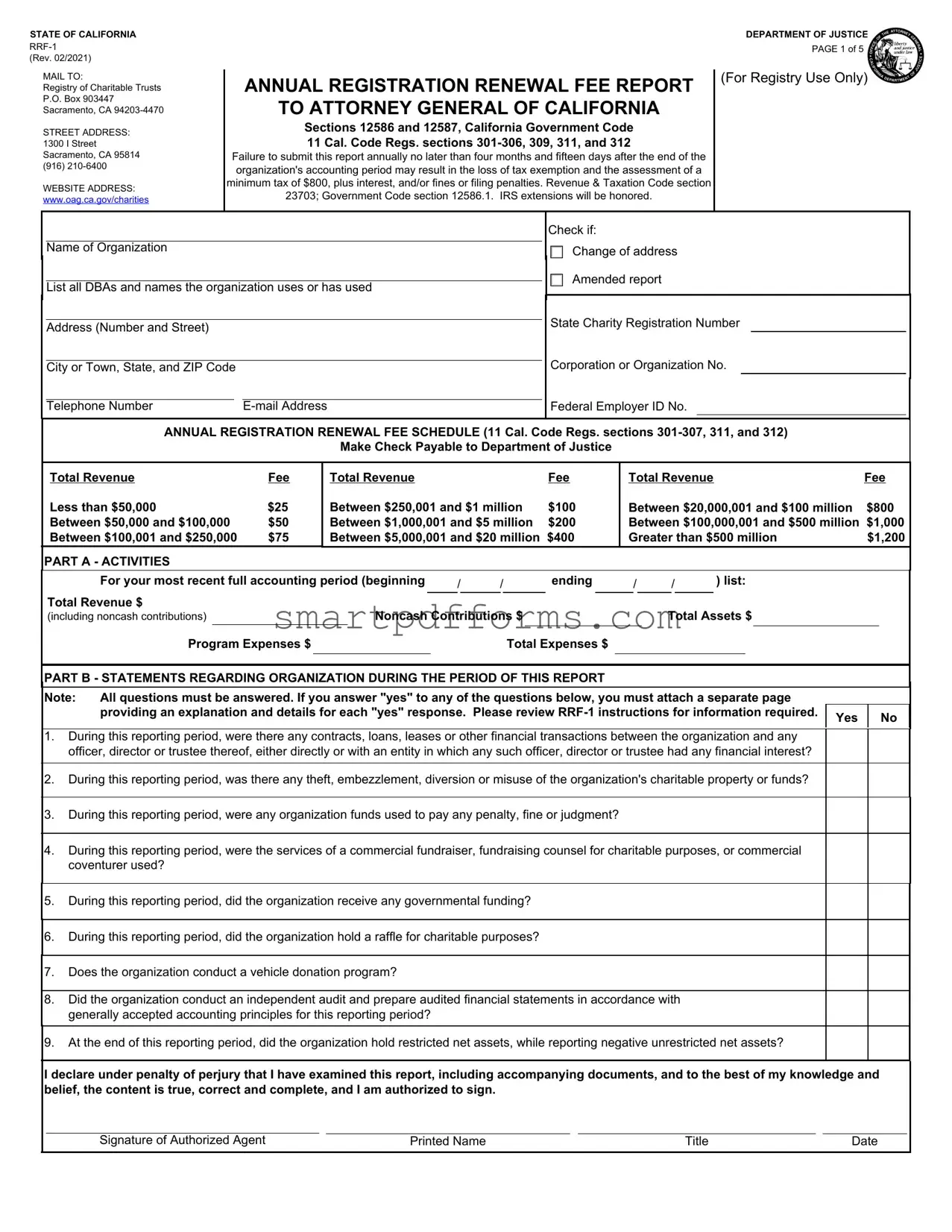 Blank Ca Rrf 1 PDF Template