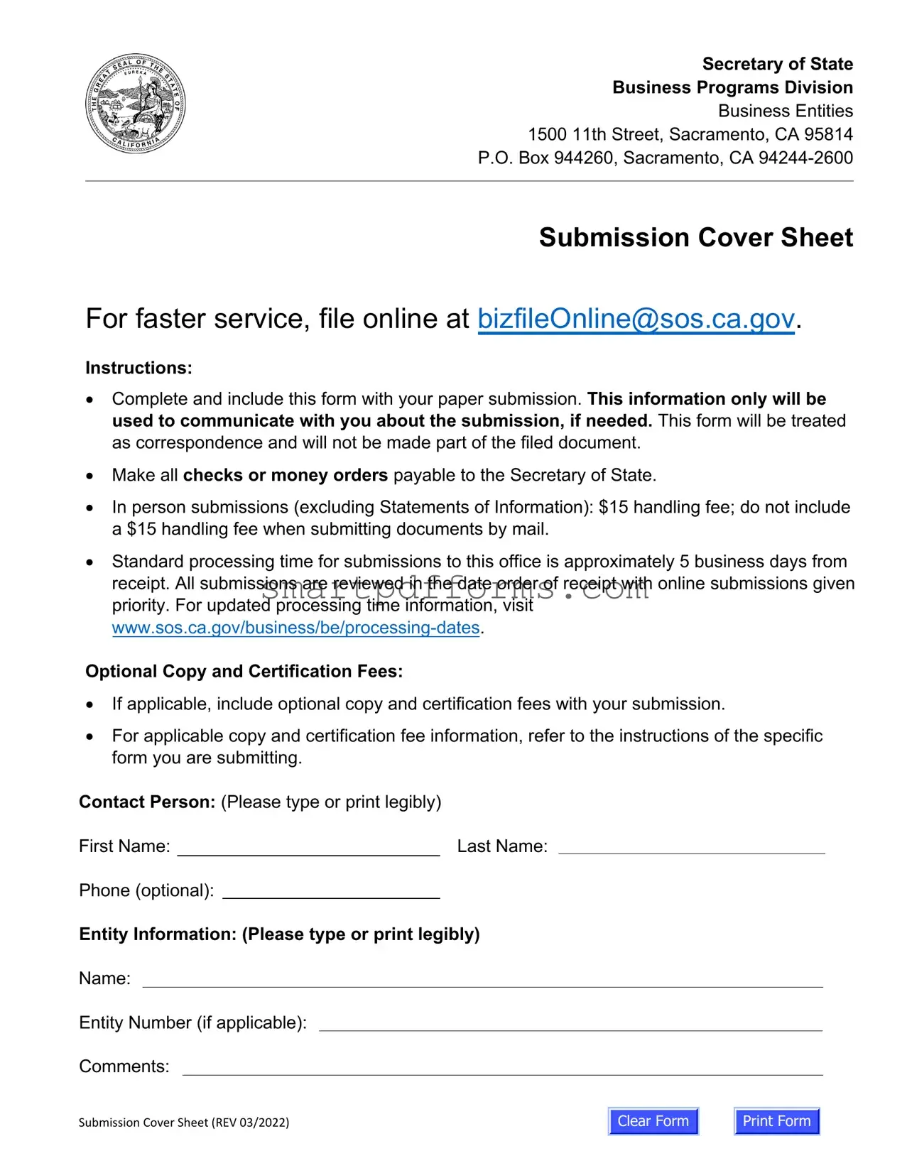 Blank California Llc 1 PDF Template
