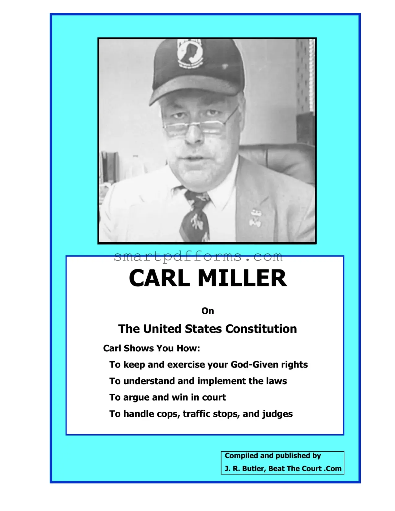 Blank Carl Miller Constitution Handbook PDF Template