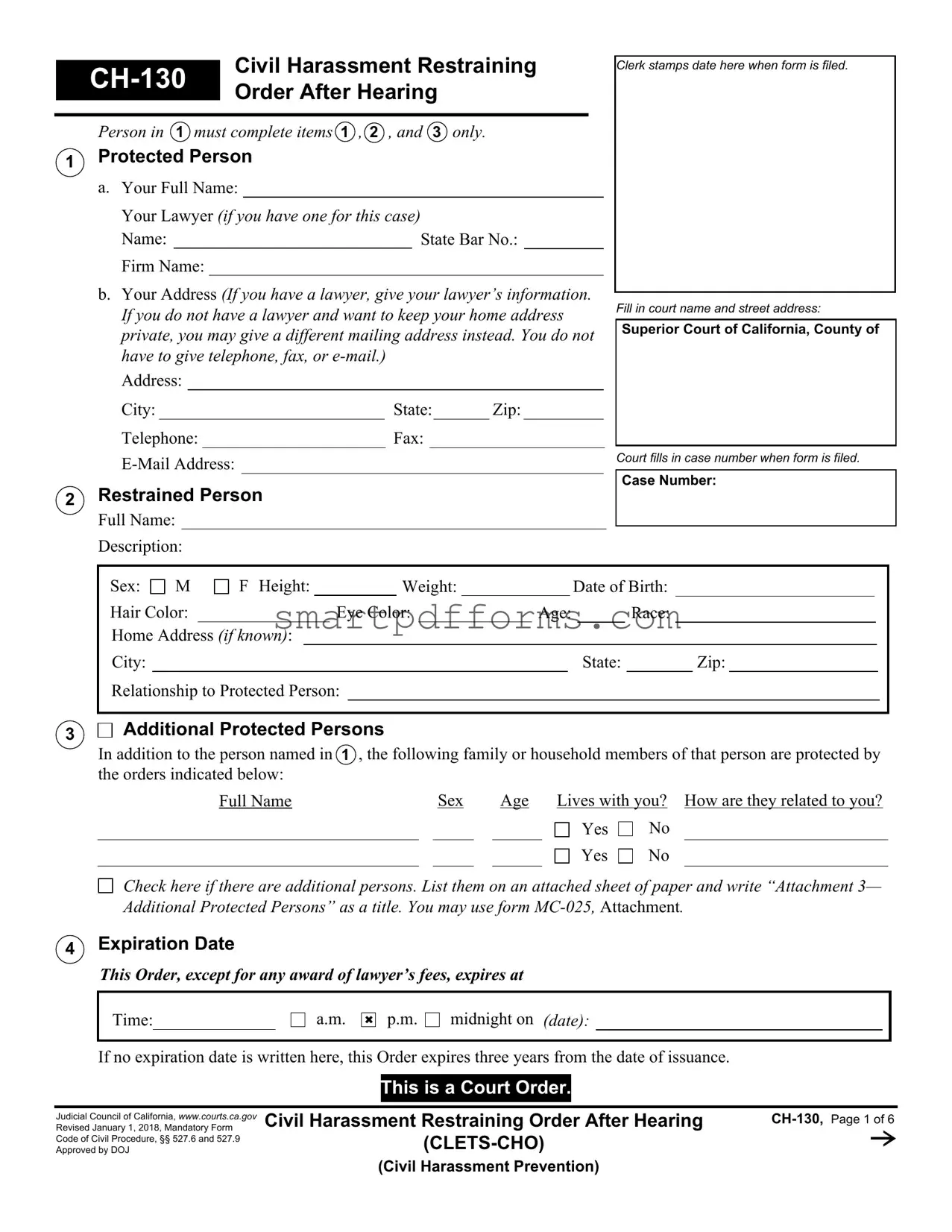 Blank Ch 130 PDF Template