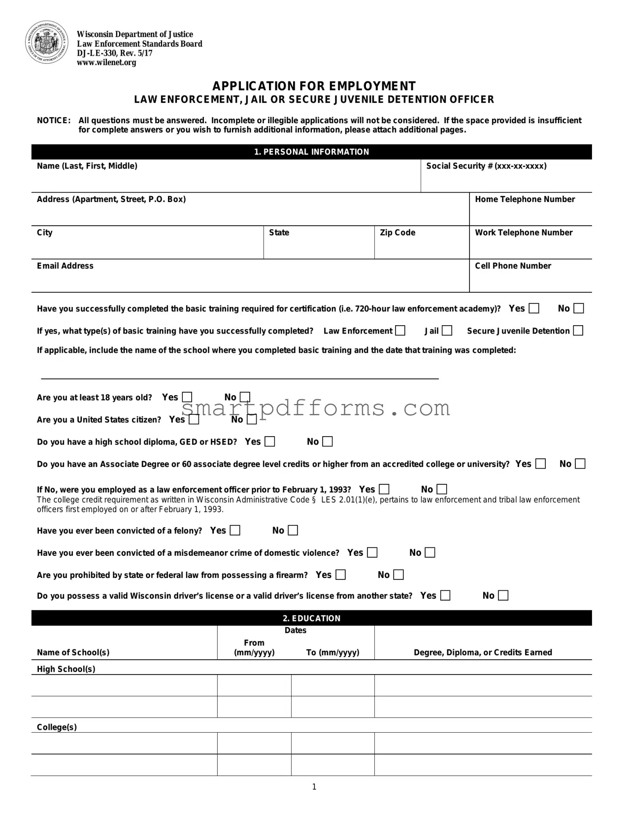 Blank Dj Le 330 PDF Template