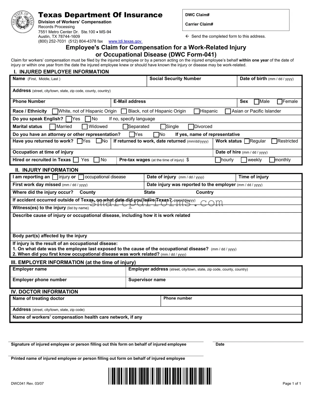 Blank Dwc 041 PDF Template
