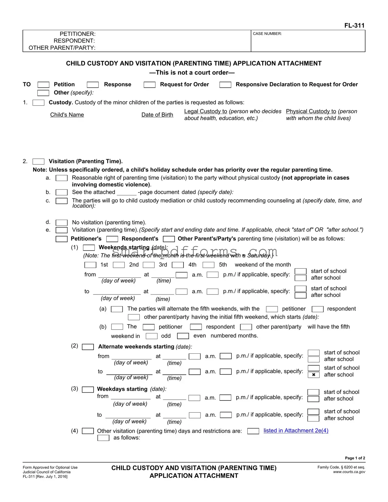 Blank Family Law Fl 311 PDF Template