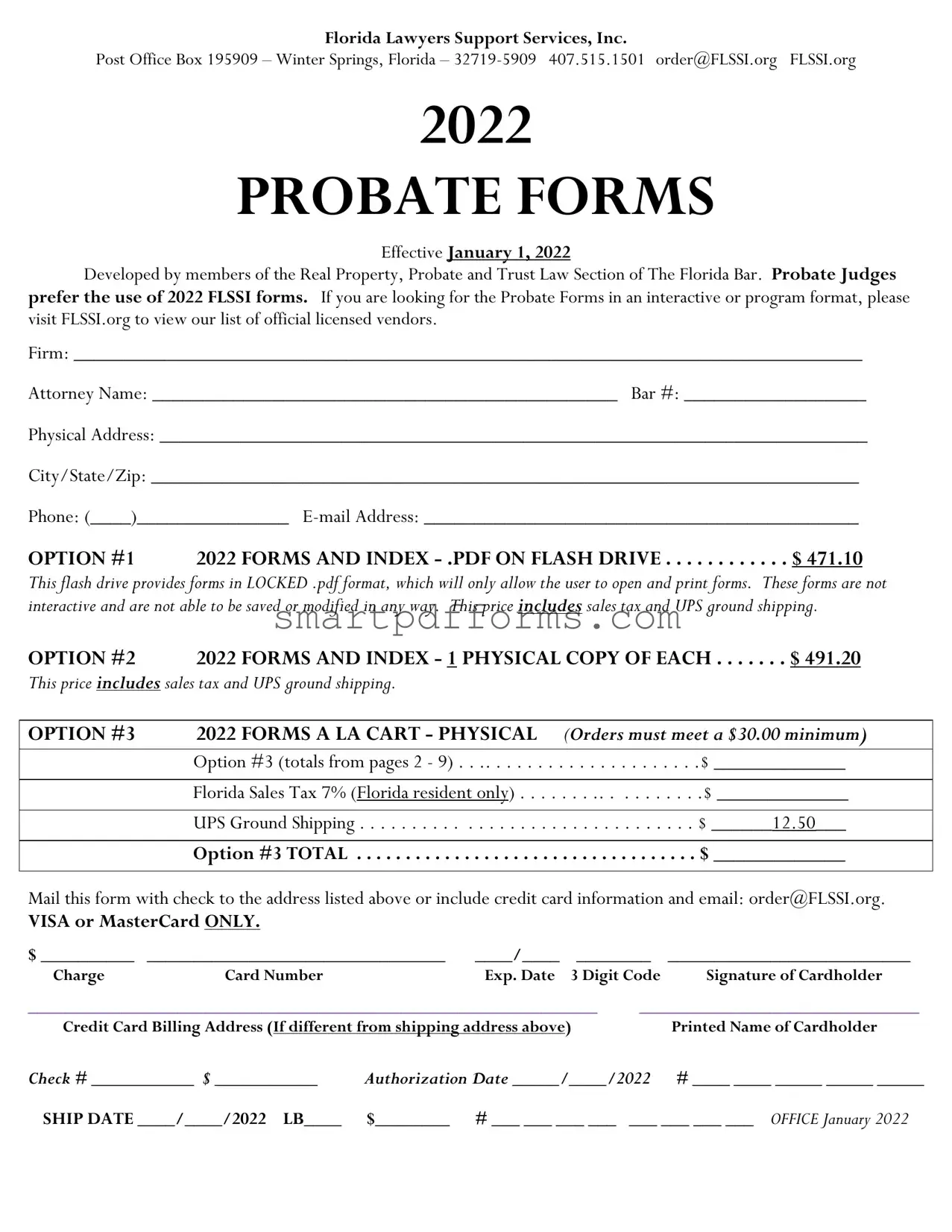 Blank Florida Lawyers Support PDF Template