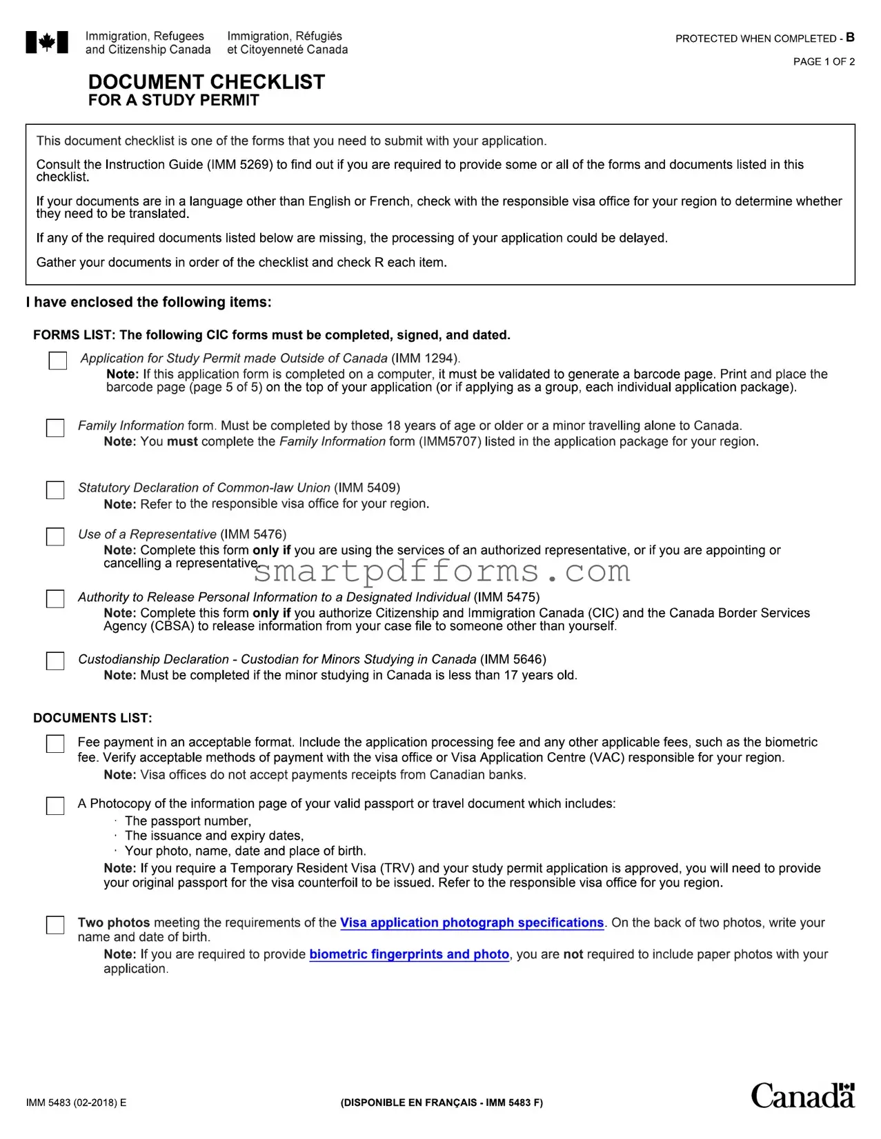 Blank Imm 5483 PDF Template