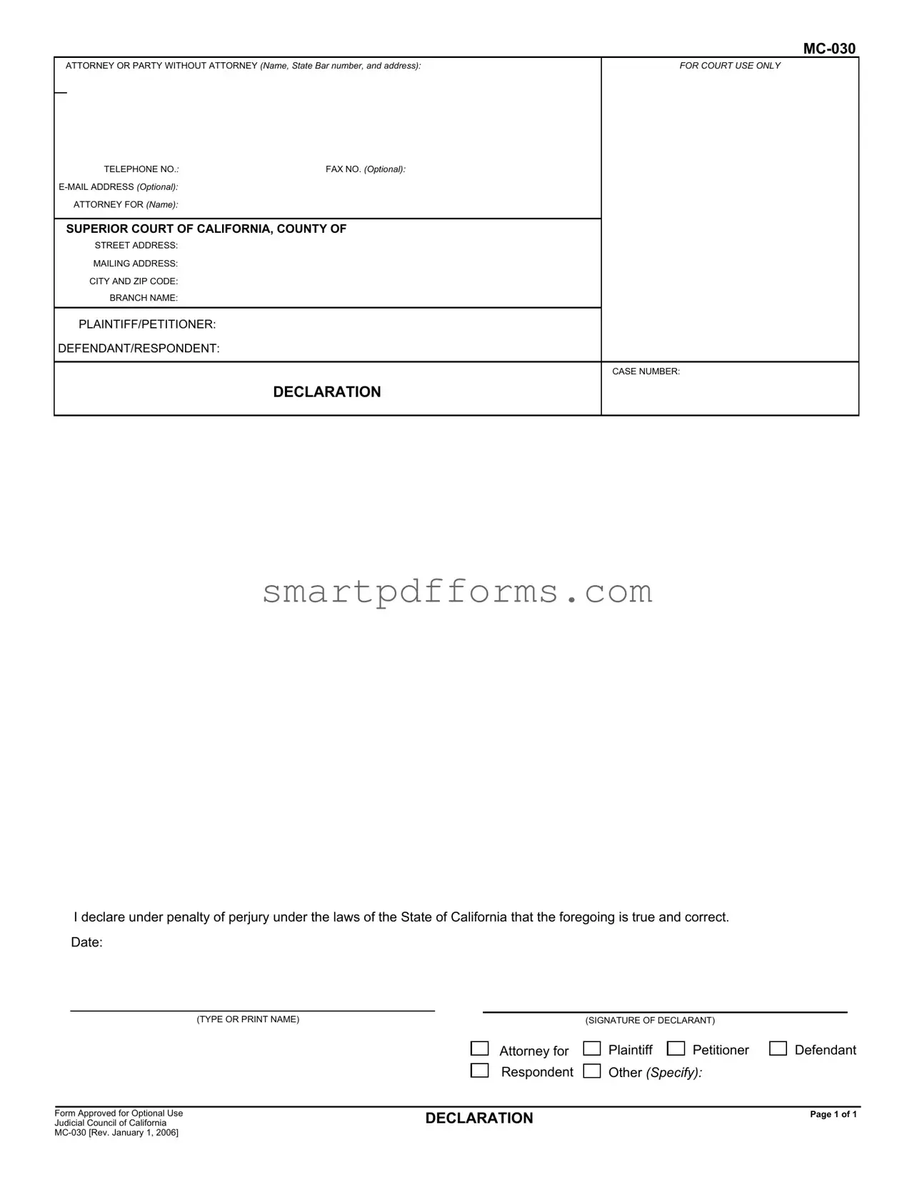 Blank Mc 030 PDF Template