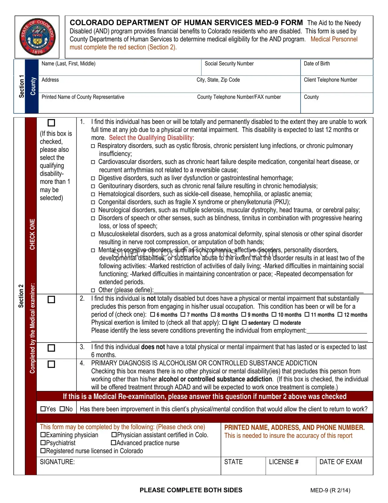 Blank Med 9 PDF Template