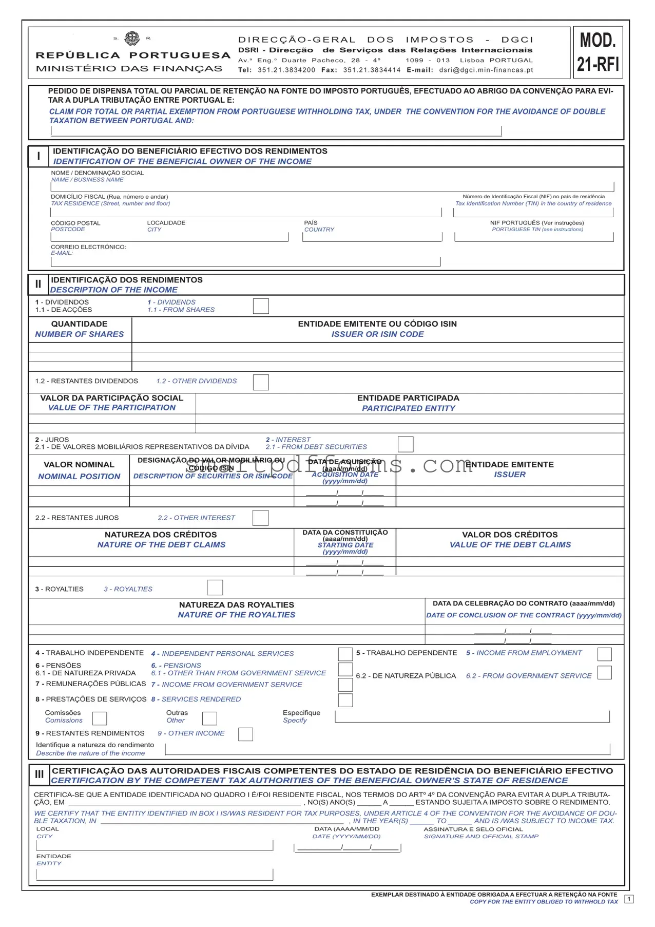 Blank Mod 21 PDF Template