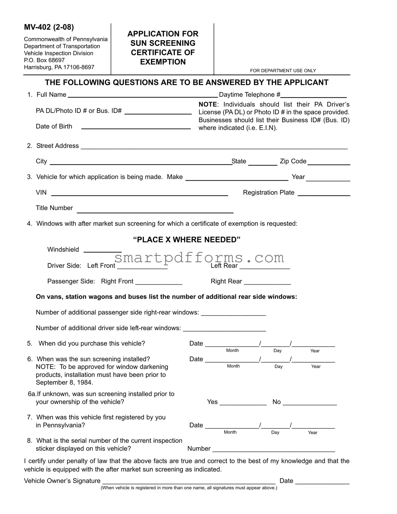 Blank Mv 402 PDF Template