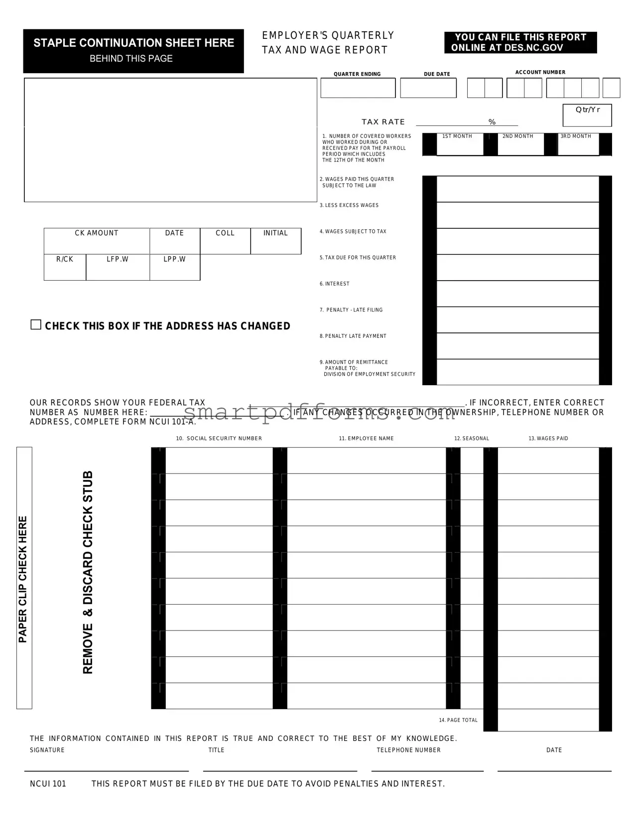 Blank Ncui 101 PDF Template