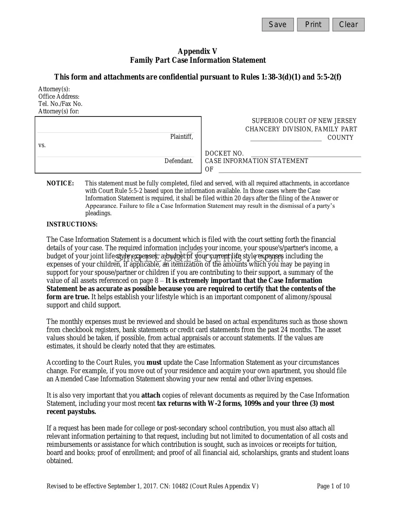 Blank Nj Cn 10482 PDF Template