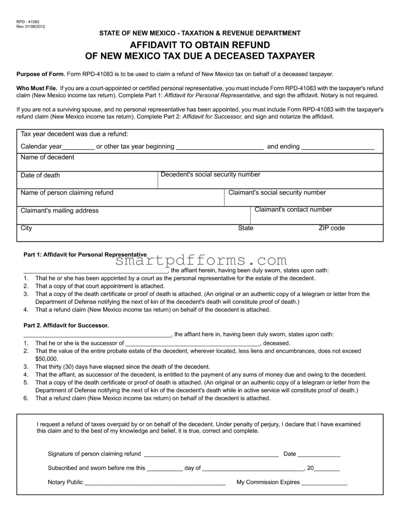 Blank Rpd 41083 PDF Template
