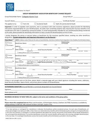 Blank Aarp Life Insurance PDF Template