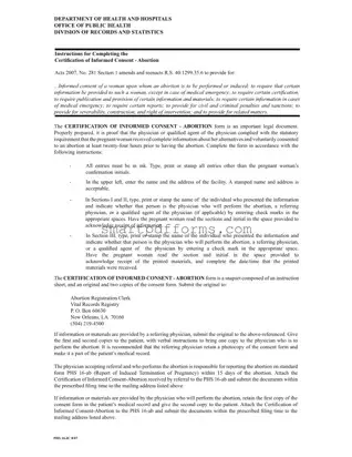 Blank Abortion Paper PDF Template