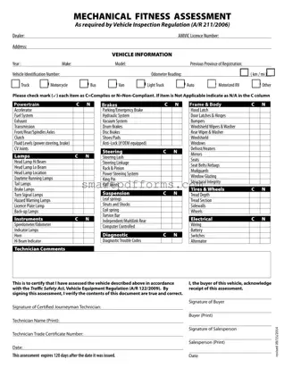 Blank Alberta Insurance Inspection PDF Template