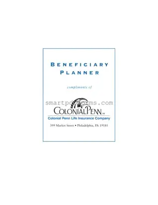 Blank Beneficiary Planner PDF Template