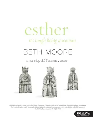 Blank Beth Moore Esther PDF Template