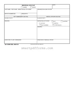 Blank Dd 689 PDF Template