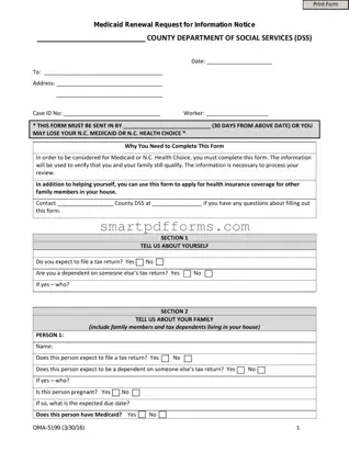Blank Dma 5199 PDF Template