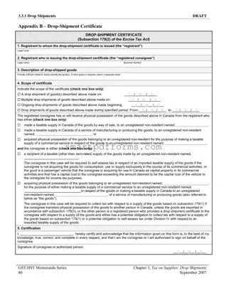 Blank Drop Shipment Certificate PDF Template