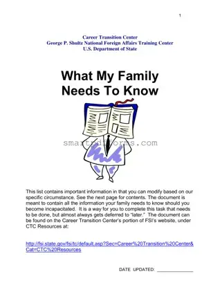 Blank Family Needs Know PDF Template