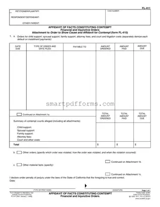 Blank Fl 411 PDF Template