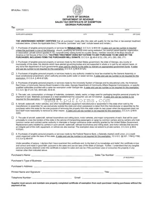 Blank Georgia St 5 PDF Template