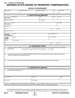 Blank Georgia Wc 3 PDF Template