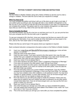 Blank Illinois Petition To Modify PDF Template