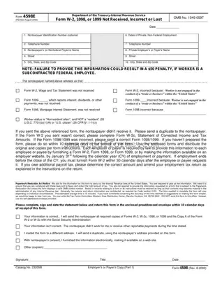 Blank Irs 4598 Instructions PDF Template