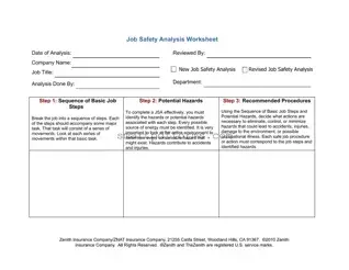 Blank Job Hazard Analysis PDF Template