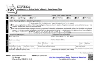 Blank Missouri 5092 PDF Template