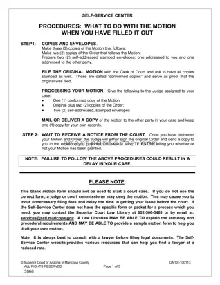 Blank Motion Maricopa County PDF Template