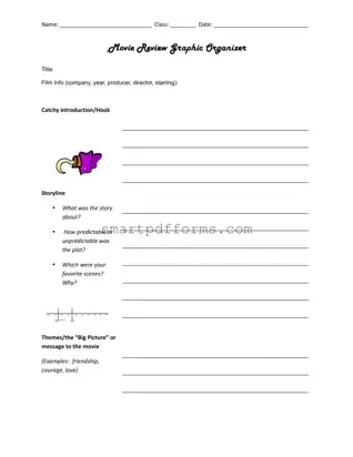 Blank Movie PDF Template