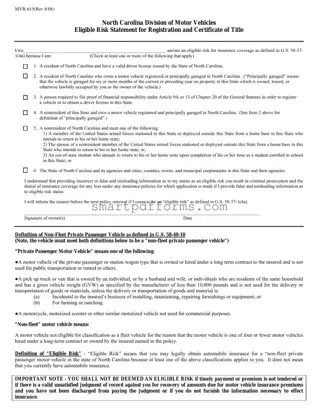 Blank Nc Mvr 615 PDF Template