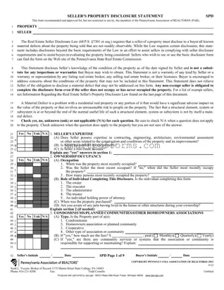 Blank Pa Disclosure PDF Template