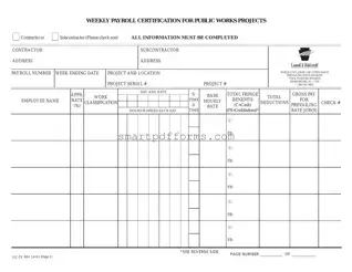 Blank Pa Payroll PDF Template