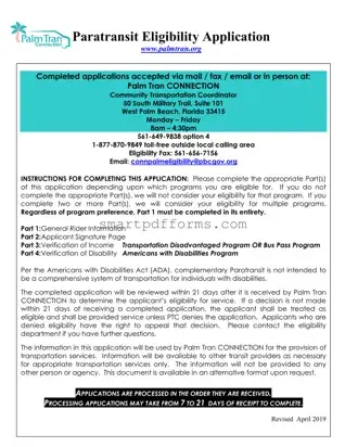 Blank Palm Tran Connection PDF Template