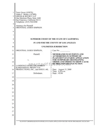 Blank Points And Authorities PDF Template